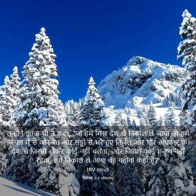 Picture 03 - यिर्मयाह 2:6 HINIRV - उन्होंने इतना भी न - Bible Verse Picture