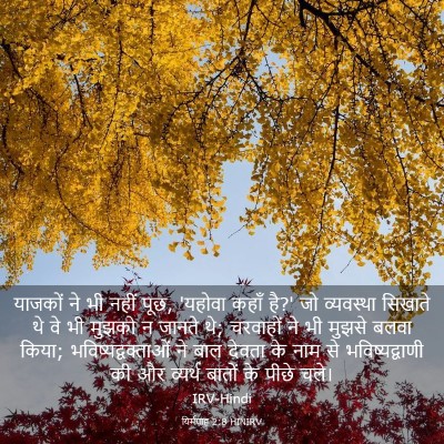 Picture 03 - यिर्मयाह 2:8 HINIRV - याजकों ने भी नहीं - Bible Verse Picture