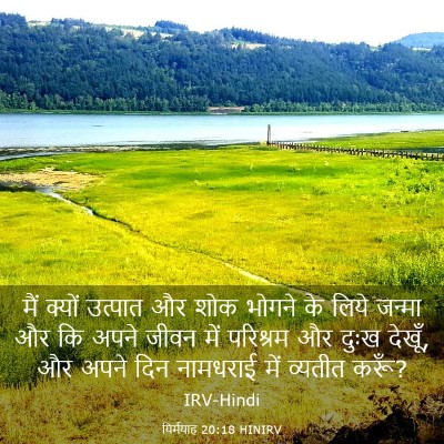 Picture 03 - यिर्मयाह 20:18 HINIRV - मैं क्यों उत्पात - Bible Verse Picture