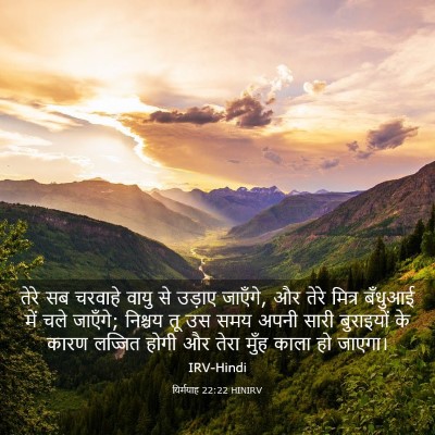 Picture 03 - यिर्मयाह 22:22 HINIRV - तेरे सब चरवाहे - Bible Verse Picture