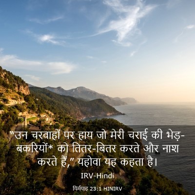 Picture 03 - यिर्मयाह 23:1 HINIRV - “उन चरवाहों पर हाय - Bible Verse Picture