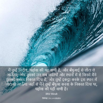 Picture 03 - यिर्मयाह 29:14 HINIRV - मैं तुम्हें - Bible Verse Picture