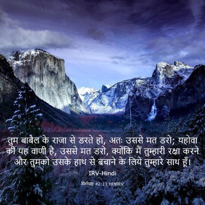 Picture 03 - यिर्मयाह 42:11 HINIRV - तुम बाबेल के राजा - Bible Verse Picture