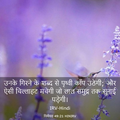Picture 03 - यिर्मयाह 49:21 HINIRV - उनके गिरने के शब्द - Bible Verse Picture