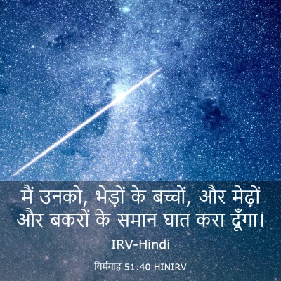 Picture 03 - यिर्मयाह 51:40 HINIRV - मैं उनको, भेड़ों के - Bible Verse Picture