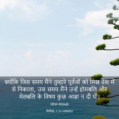 Picture 03 - यिर्मयाह 7:22 HINIRV - क्योंकि जिस समय - Bible Verse Picture