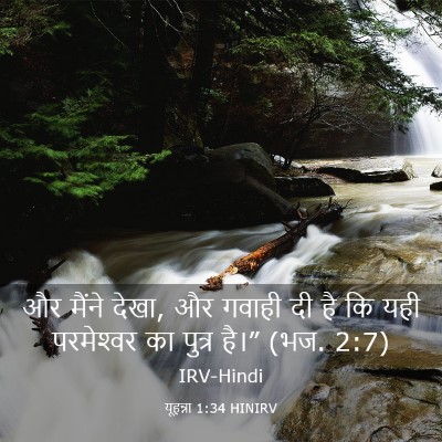 Picture 03 - यूहन्ना 1:34 HINIRV - और मैंने देखा, और - Bible Verse Picture
