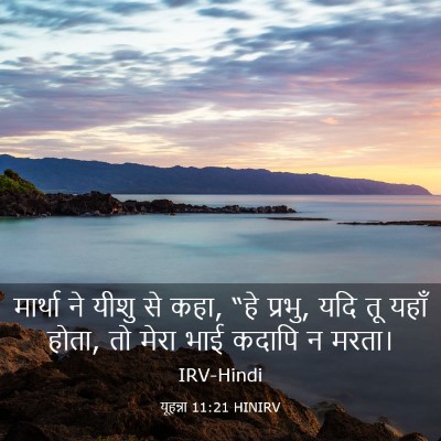 Picture 03 - यूहन्ना 11:21 HINIRV - मार्था ने यीशु से - Bible Verse Picture