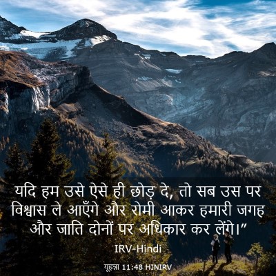 Picture 03 - यूहन्ना 11:48 HINIRV - यदि हम उसे ऐसे ही - Bible Verse Picture
