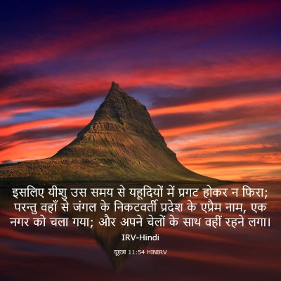 Picture 03 - यूहन्ना 11:54 HINIRV - इसलिए यीशु उस समय - Bible Verse Picture