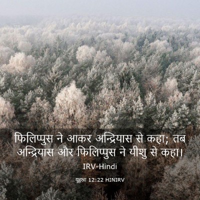 Picture 03 - यूहन्ना 12:22 HINIRV - फिलिप्पुस ने आकर - Bible Verse Picture