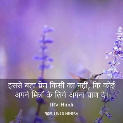 Picture 03 - यूहन्ना 15:13 HINIRV - इससे बड़ा प्रेम - Bible Verse Picture