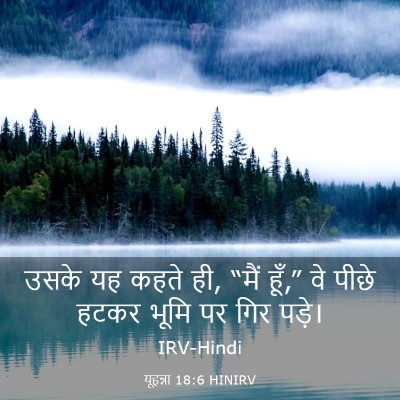 Picture 03 - यूहन्ना 18:6 HINIRV - उसके यह कहते ही, - Bible Verse Picture