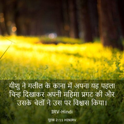 Picture 03 - यूहन्ना 2:11 HINIRV - यीशु ने गलील के - Bible Verse Picture