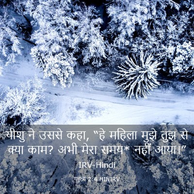 Picture 03 - यूहन्ना 2:4 HINIRV - यीशु ने उससे कहा, - Bible Verse Picture