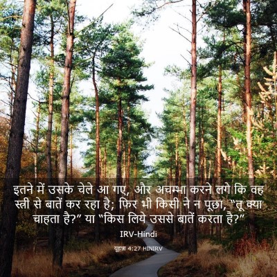 Picture 03 - यूहन्ना 4:27 HINIRV - इतने में उसके चेले - Bible Verse Picture