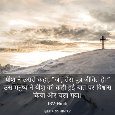 Picture 03 - यूहन्ना 4:50 HINIRV - यीशु ने उससे कहा, - Bible Verse Picture