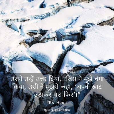 Picture 03 - यूहन्ना 5:11 HINIRV - उसने उन्हें उत्तर - Bible Verse Picture