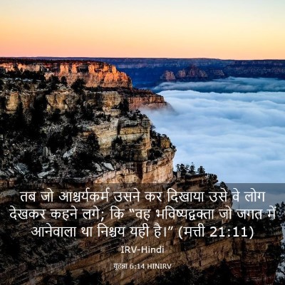 Picture 03 - यूहन्ना 6:14 HINIRV - तब जो आश्चर्यकर्म - Bible Verse Picture