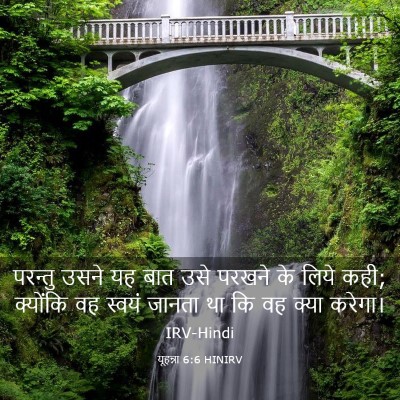 Picture 03 - यूहन्ना 6:6 HINIRV - परन्तु उसने यह बात - Bible Verse Picture