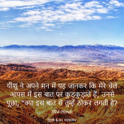 Picture 03 - यूहन्ना 6:61 HINIRV - यीशु ने अपने मन में - Bible Verse Picture