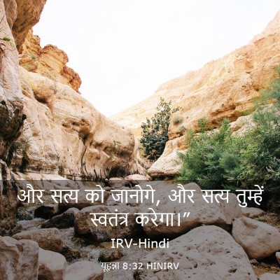 Picture 03 - यूहन्ना 8:32 HINIRV - और सत्य को जानोगे, - Bible Verse Picture