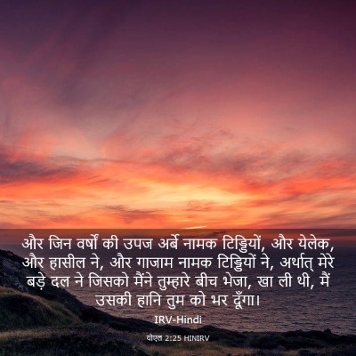 Picture 03 - योएल 2:25 HINIRV - और जिन वर्षों की - Bible Verse Picture