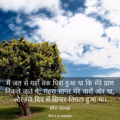 Picture 03 - योना 2:5 HINIRV - मैं जल से यहाँ तक - Bible Verse Picture