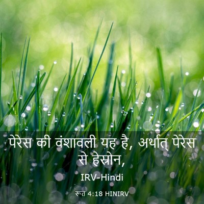Picture 03 - रूत 4:18 HINIRV - पेरेस की वंशावली - Bible Verse Picture