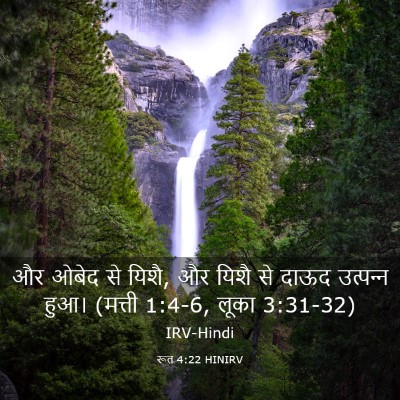 Picture 03 - रूत 4:22 HINIRV - और ओबेद से यिशै, और - Bible Verse Picture
