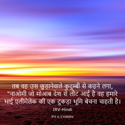 Picture 03 - रूत 4:3 HINIRV - तब वह उस - Bible Verse Picture