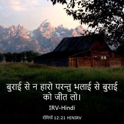 Picture 03 - रोमियों 12:21 HINIRV - बुराई से न हारो - Bible Verse Picture
