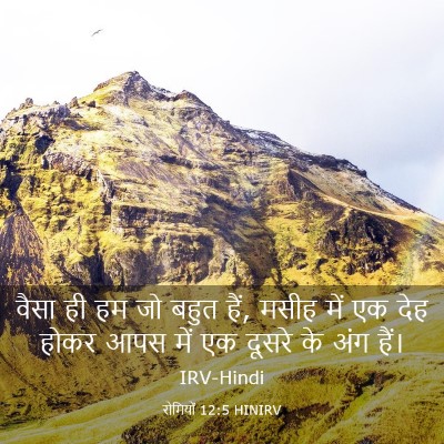 Picture 03 - रोमियों 12:5 HINIRV - वैसा ही हम जो बहुत - Bible Verse Picture