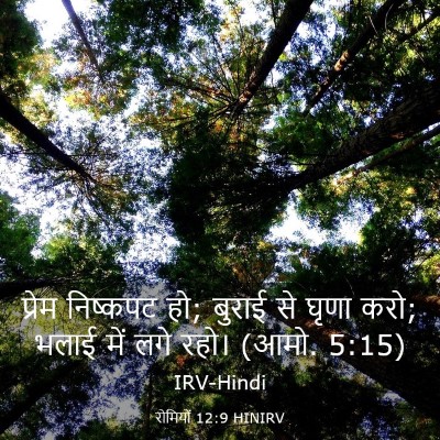 Picture 03 - रोमियों 12:9 HINIRV - प्रेम निष्कपट हो; - Bible Verse Picture