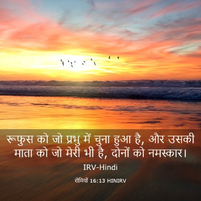 Picture 03 - रोमियों 16:13 HINIRV - रूफुस को जो प्रभु - Bible Verse Picture