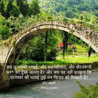 Picture 03 - रोमियों 2:4 HINIRV - क्या तू उसकी भलाई, - Bible Verse Picture