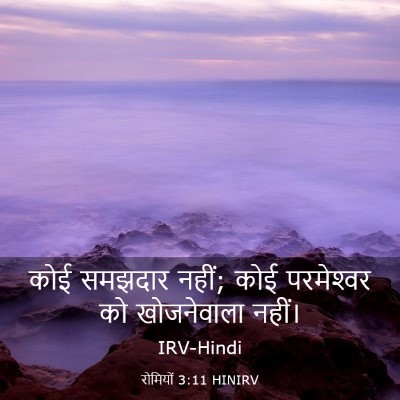 Picture 03 - रोमियों 3:11 HINIRV - कोई समझदार नहीं; - Bible Verse Picture