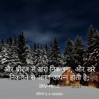 Picture 03 - रोमियों 5:4 HINIRV - और धीरज से खरा - Bible Verse Picture