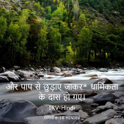 Picture 03 - रोमियों 6:18 HINIRV - और पाप से छुड़ाए - Bible Verse Picture