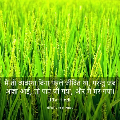 Picture 03 - रोमियों 7:9 HINIRV - मैं तो व्यवस्था - Bible Verse Picture