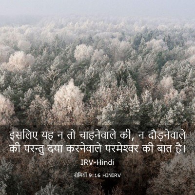 Picture 03 - रोमियों 9:16 HINIRV - इसलिए यह न तो - Bible Verse Picture