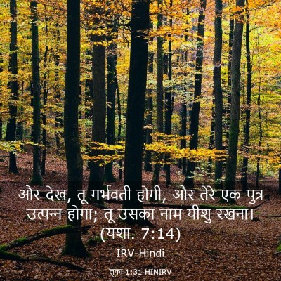 Picture 03 - लूका 1:31 HINIRV - और देख, तू गर्भवती - Bible Verse Picture