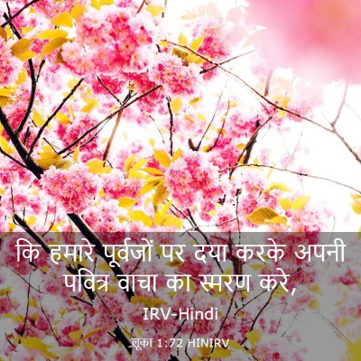 Picture 03 - लूका 1:72 HINIRV - कि हमारे पूर्वजों - Bible Verse Picture