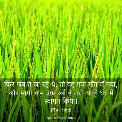 Picture 03 - लूका 10:38 HINIRV - फिर जब वे जा रहे थे, - Bible Verse Picture