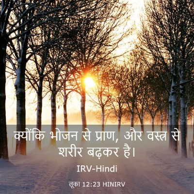 Picture 03 - लूका 12:23 HINIRV - क्योंकि भोजन से - Bible Verse Picture