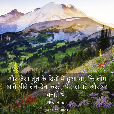 Picture 03 - लूका 17:28 HINIRV - और जैसा लूत के - Bible Verse Picture