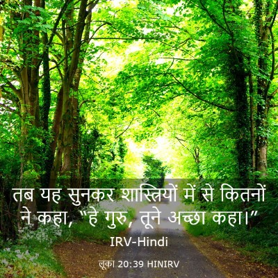 Picture 03 - लूका 20:39 HINIRV - तब यह सुनकर - Bible Verse Picture