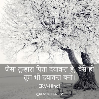 Picture 03 - लूका 6:36 HINIRV - जैसा तुम्हारा - Bible Verse Picture