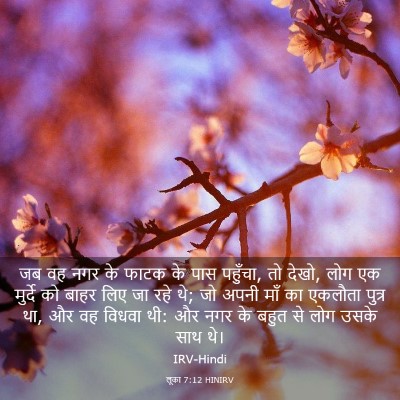 Picture 03 - लूका 7:12 HINIRV - जब वह नगर के फाटक - Bible Verse Picture