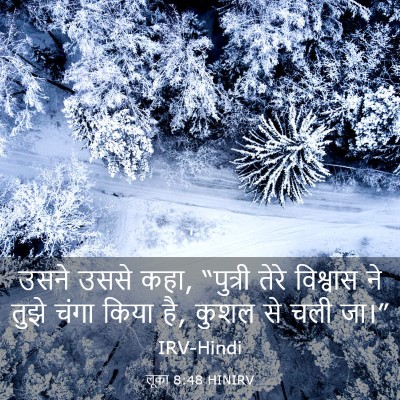 Picture 03 - लूका 8:48 HINIRV - उसने उससे कहा, - Bible Verse Picture